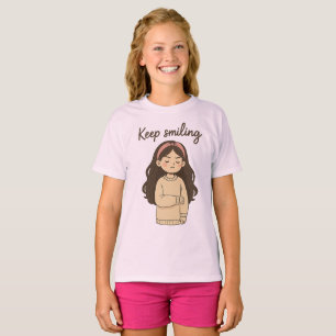 T-shirt Sticker Grumpy mignonne fille - cheveux longs et s