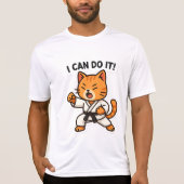 T-shirt Sticker Karate Cat (Devant)