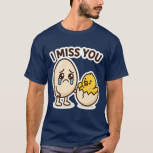 T-shirt Sticker Oeuf Plein - Drôle Carton Émotionnel