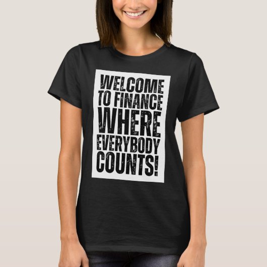 T-shirt Sticker Office Finance (Devant)