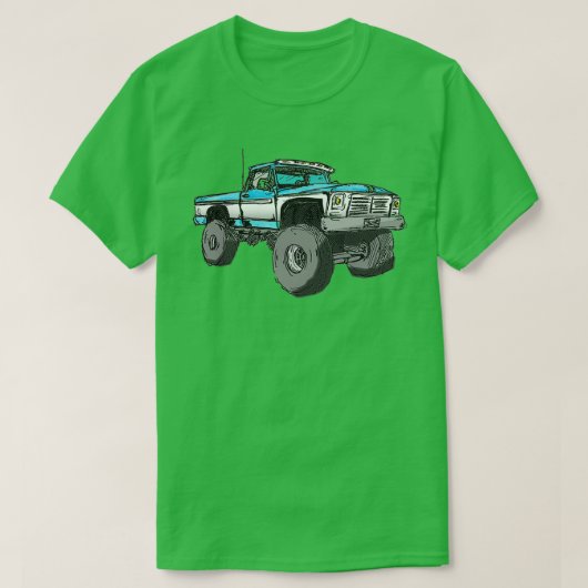 T-shirt Sticker pour camion élévé (Design devant)