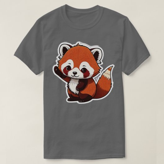 T-shirt Sticker Smih Cute Redpanda (Design devant)
