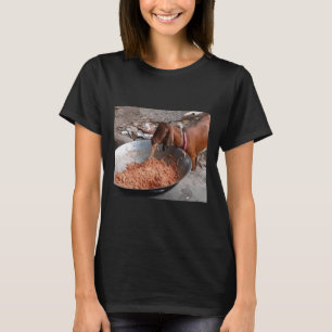 T-shirt Sticker Spaghetti pour manger des chèvres