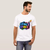 T-shirt Sticker spatial Fanart (Devant entier)