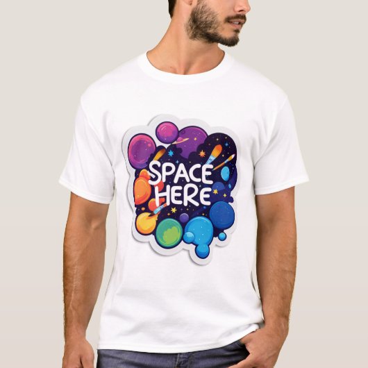 T-shirt Sticker spatial Fanart (Devant)