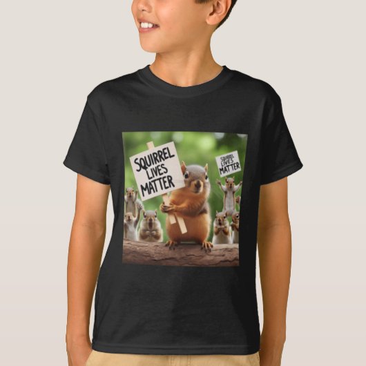 T-shirt Sticker Squirrel Lives (Devant)