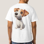 T-shirt "Sticker Tee pour chien adorable" (Dos)