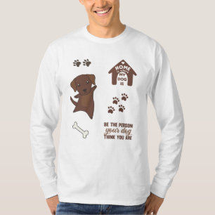 T-shirt Stickers Chien Cute Brown Labrador Retriever