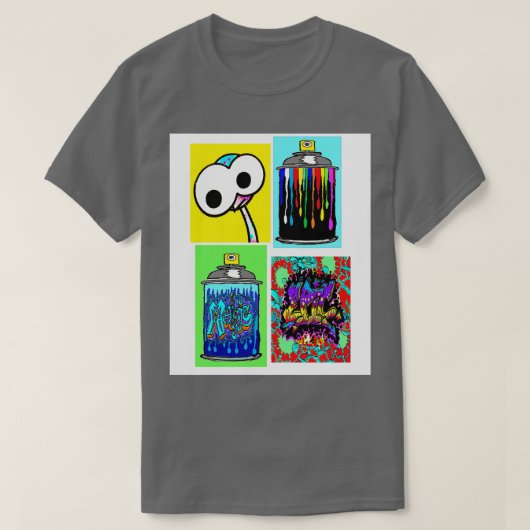 T-shirt stickers emu spray graffiti (Design devant)