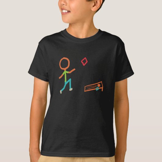T-shirt Stickman Cornhole (Devant)