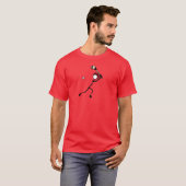 T-shirt Stickman Hurling Color Personnaliser Avec Propre É (Devant entier)