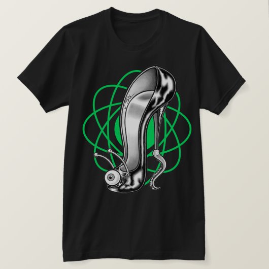 T-Shirt Stilettoid™/Atome Vert (Design devant)