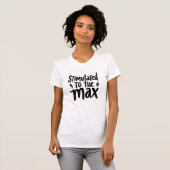 T-shirt Stimulé Au Maximum Typographie Gras (Devant entier)