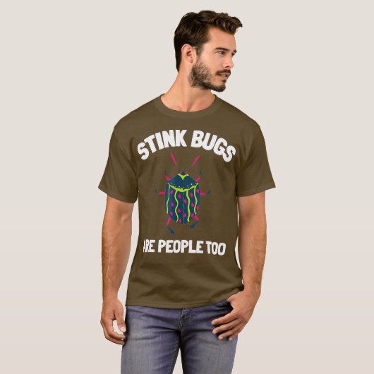 T-shirt Stink Bug Beetle Et Halyomorpha Halys (Devant entier)