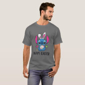 T-shirt Stitch With Easter Bunny Happy Easter (Devant entier)