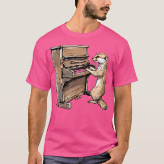 T-shirt Stoat Playing The Piano
