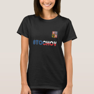 T-shirt Stochov République Tchèque Drapeau Cardiaque Lion 
