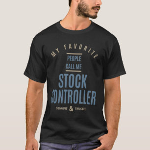 T-shirt Stock Contrôleur Cadeau Funny Titre du travail Pro