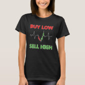T-shirt Stock Forex Trading Pips Acheter Faible Vente Élev (Devant)