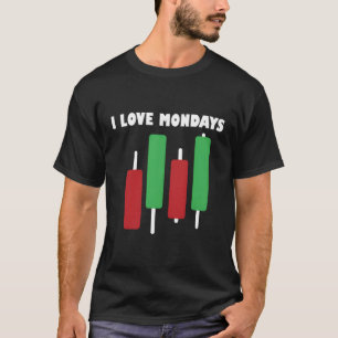 T-shirt Stock Marchand Investisseur Ch I Love Lundi