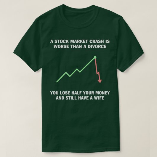 T-shirt Stock marché Crash vs Divorce Black Arrière - plan (Design devant)