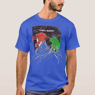 T-shirt Stock Market Bull vs Bear -Trader Motive pour