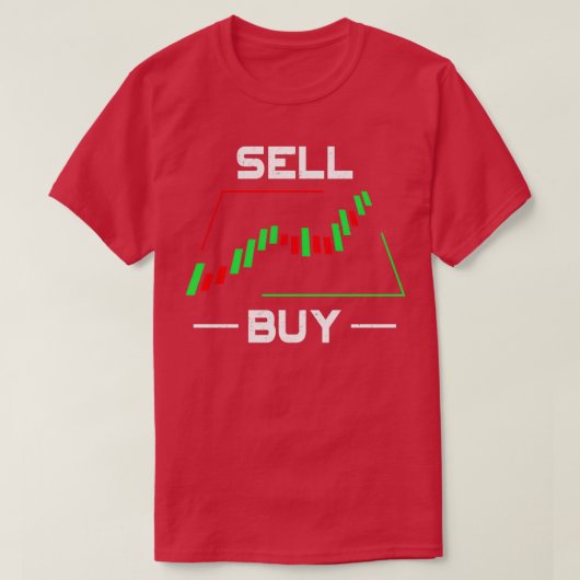 T-shirt Stock Market Trader Chandlestico Graphique Trading (Design devant)