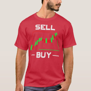 T-shirt Stock Market Trader Chandlestico Graphique Trading