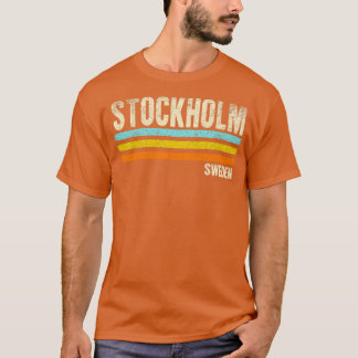 T-shirt Stockholm Suède Retro