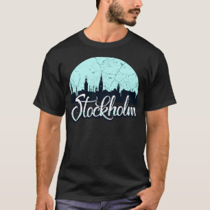 T-shirt Stockholm Suède Skyline 5