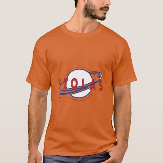 T-shirt Stolas Rouge Blanc et Bleu garçon (Devant)