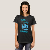 T-shirt Stomachache IBS For Women Tummy Ache Survivor (Devant entier)