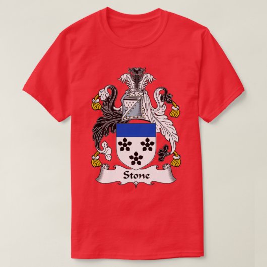 T-shirt Stone Coat of Arms Family Crest 1 (Design devant)