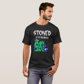 T-shirt Stone De Ce Monde Alien Sci Wi Espace Unique (Devant entier)