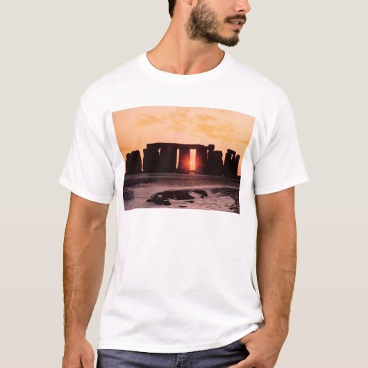 T-shirt Stonehenge, solstice d'hiver (Devant)
