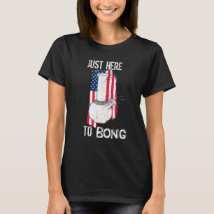 T-shirt Stoner 4 juillet American Flag Bong Vintage déc