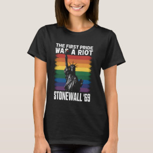 T-shirt Stonewall Riot LGBT History Pride A Riot Gay P