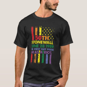 T-shirt Stonewall Riots 50ème LBGTQ Gay pride T Shirts Ame
