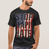 T-shirt Stop AAPI Hate, Stop Asian Hate Flag (Devant)