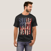 T-shirt Stop AAPI Hate, Stop Asian Hate Flag (Devant entier)