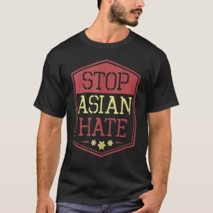T-shirt Stop Asian Hate Street Sign Mode Lotus Aapi Pri