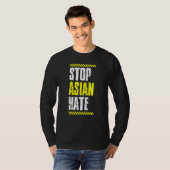T-shirt Stop Asian Hate Warning Tape American Pride Love A (Devant entier)