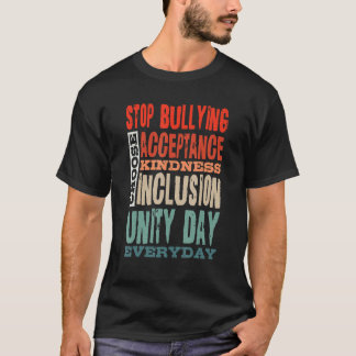 T-shirt Stop Bullying Choose Acceptance Kindness Inclusion