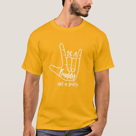 T-shirt Stop Bullying for Elementary School | Be a Buddy  (Devant)