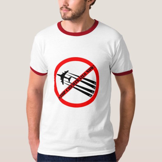 T-SHIRT STOP CHEMTRAILS (Devant)