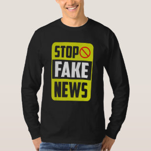 T-shirt Stop Fake News Presse Liberté Droits Journalisme J