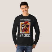 T-shirt Stop Farming Rooster (Devant entier)