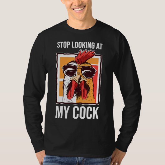 T-shirt Stop Farming Rooster (Devant)