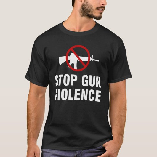 T-shirt Stop Gun Violence Protégez Notre Jour De Sensibili (Devant)