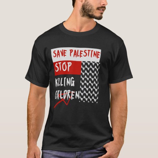 T-shirt Stop Killing Children (Devant)